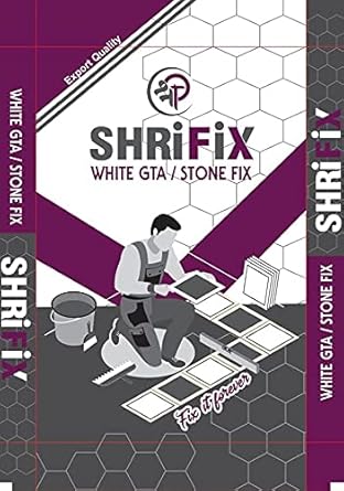 Shrifix (WHITE GTA) (GLASS TILE ADHESIVE 20 kg | Adhesive for tiles and stones | Fixing tile-on-tile, large stones, stone-on-plywood applications (10)