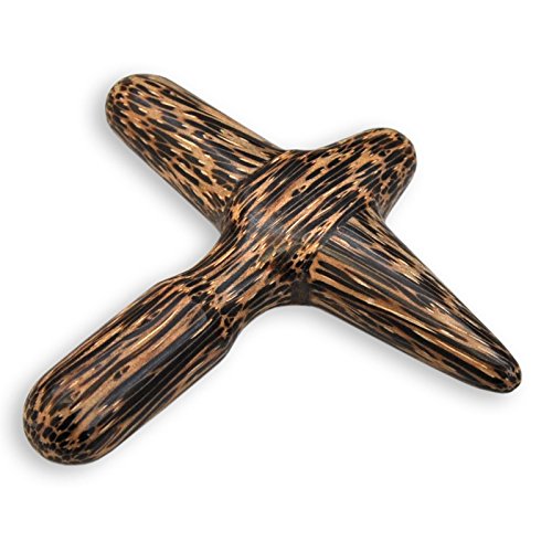 Preisvergleich Produktbild Massagekreuz aus Palmenholz Massagehilfe Massagegerät Physiotherapie Wellness