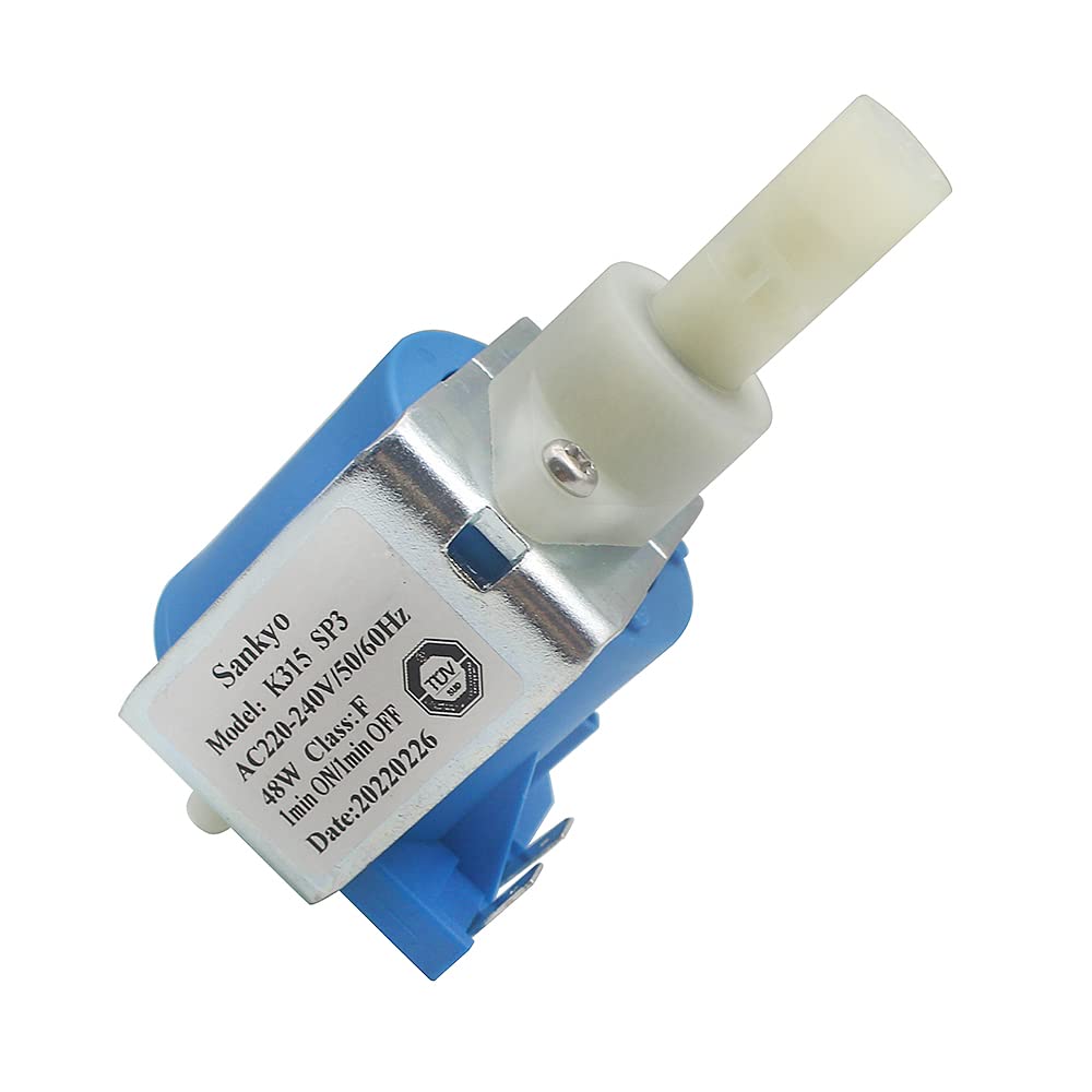 Sankyo - Pompa elettromagnetica per acqua calda K315 SP4, AC 220-240 V, 48 W, 15 bar, per macchine da caffè/stazioni di vapore/apparecchiature per fumo, ecc