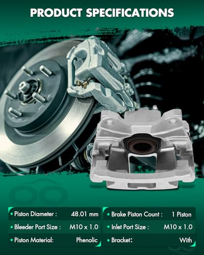Image of SCITOO Rear Right Brake Caliper With Bracket 18B5047 Compatible For Dodge Nitro 2007-2011 For Jeep Liberty 2008-2012 For Jeep Wrangler 2007-2017 For Jeep Wrangler JK 2018