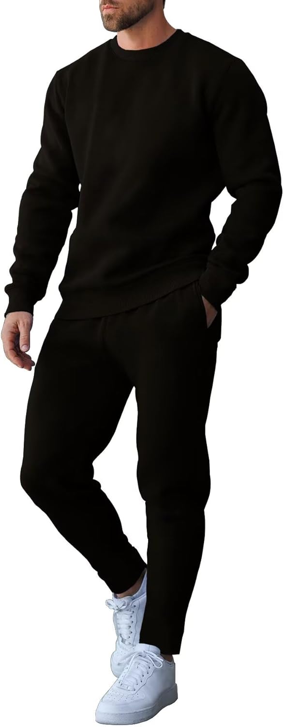 Bosdwen Men Tracksuits 2 Piece Sets Casual Sweatsuits Long Sleeve Athletic Jogging Suits Outfit Set