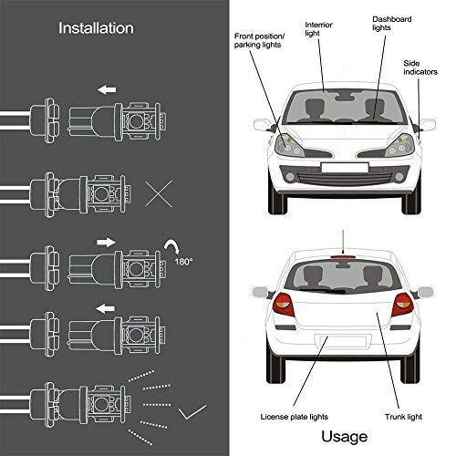 Icbeamer T10 194 168 W5W Rgb Led Remote Atmosphere Light Bulbs Strobe 16 Colors Replace Map/Dome/License Plate/Parking #TOP5