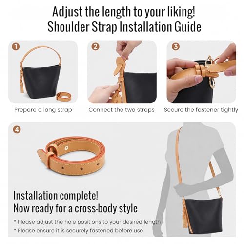 Bolso Tote para mujer de cuero vegano 4 vías miniatura 5