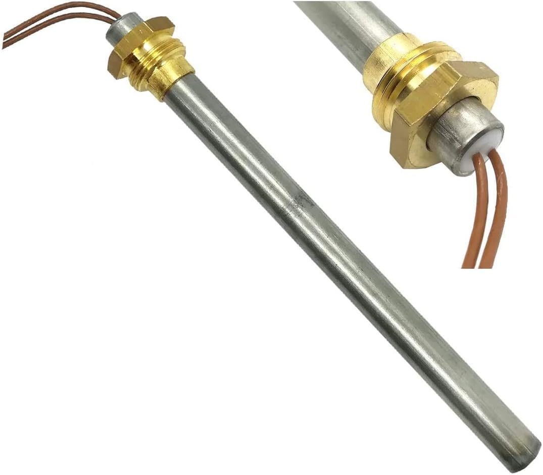 Resistenza Accensione Candeletta per Stufa a Pellet 280W, Diametro 9,9mm Lunghezza 140mm (150mm Totali) Filettatura 3/8"