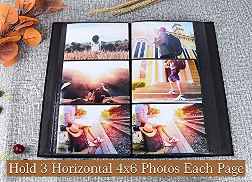 Vienrose Einsteck-Fotoalbum 10x15 Fotobuch mit 300 Schwarze Seiten Groß Kapazität Fotoalben für Valentinstag Hochzeit… – Bild 7