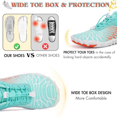 Image of Hike Barefoot Shoes Women Men Minimalist Wide Toe Box Footwear Zero Drop Athletic Cross-Trainer Fashion Sneakers