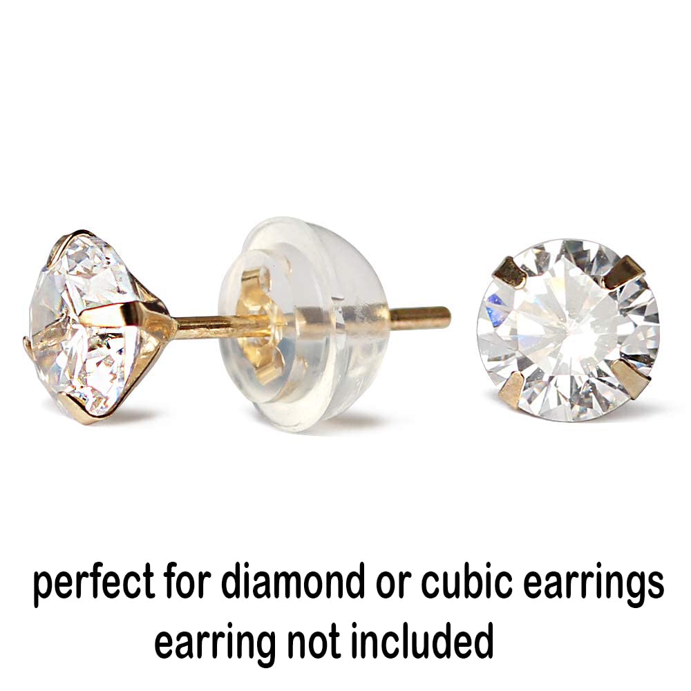 Amazon.com: 14k Real Solid Gold Earring Backs 3 Pairs Safety Amazon.com: 14k Real Solid Gold Earring Backs 3 Pairs Safety