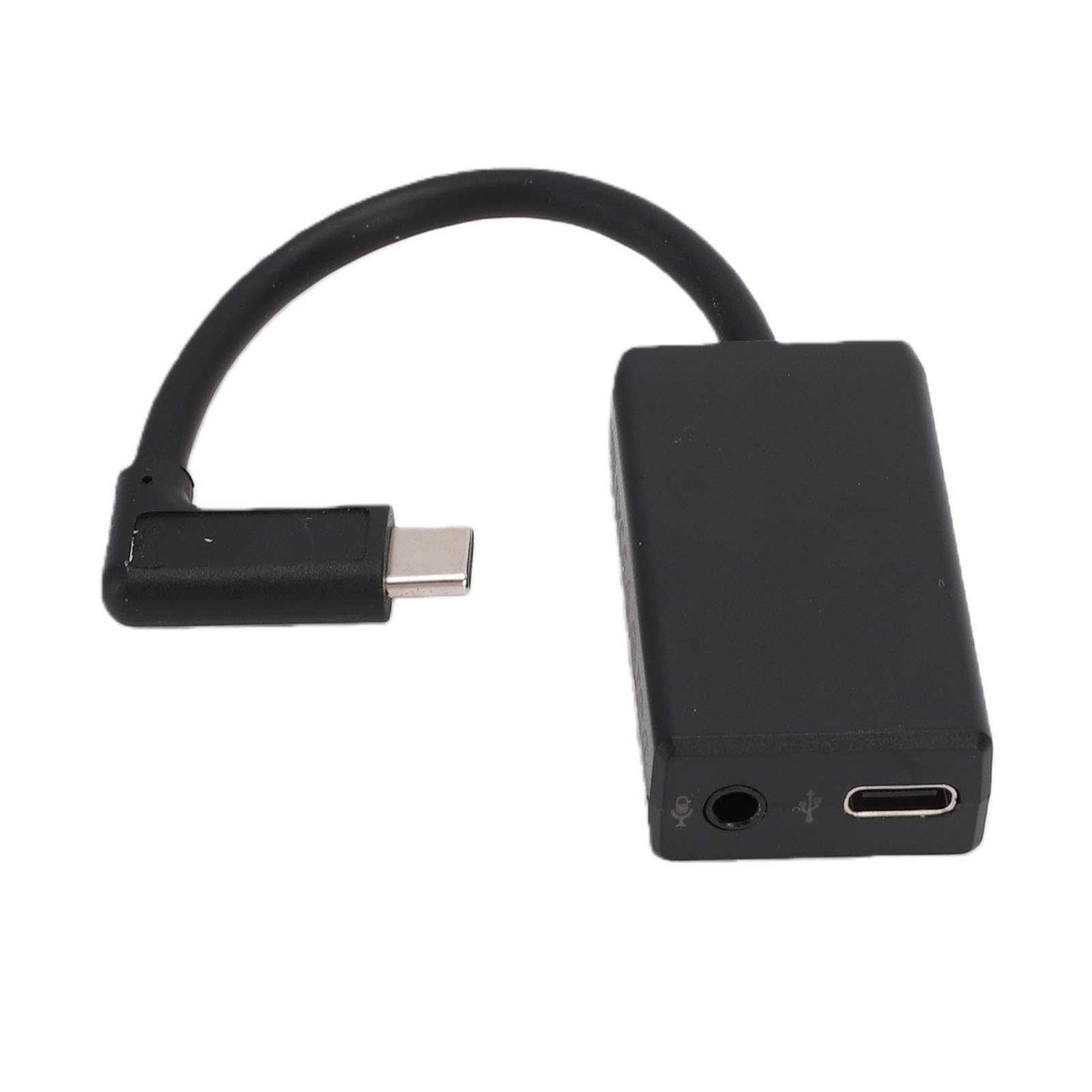 Jiawu Adattatore Audio da USB a Jack da 3,5 Mm, Adattatore per Microfono Esterno per Action Cam, Adattatori per Microfono con Connettore a 90 Gradi, Supporto per Stereo