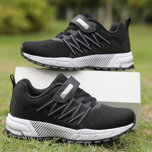 Image of KUBUA Kids Sneakers Lightweight Boys Girls Tennis Shoes | Breathable, Comfortable, Non Slip, Easy to Put On, Running, Walking, Gym, School, Daily Play, Toddler