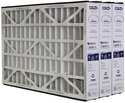 Trion Air Bear 255649-101 فلتر الهواء المطوي 16x25x3 MERV 8 بواسطة Trion ، 3 -Pack