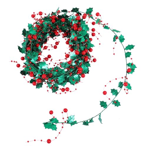 KOMBIUDA 1roll Christmas Tinsel Garland Wire Shiny Holiday Craft Decoration Wire for Party Tree Ornaments and Festive Home Decor for Christmas Ambiance