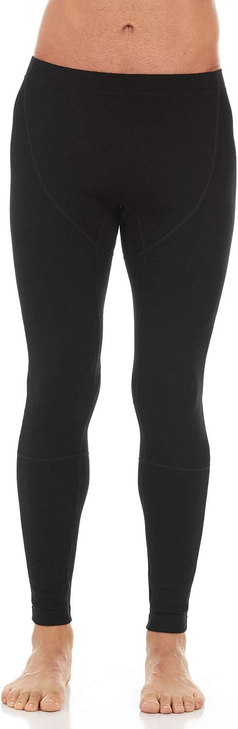 Men's Midweight Flyless Running Tights - 85% Merino Wool - Base Layer Bottoms