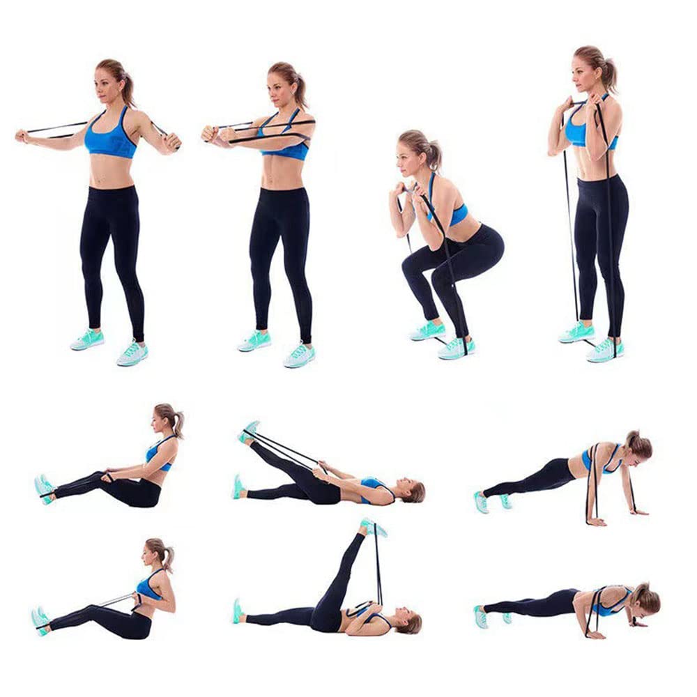 Fasce di resistenza, fasce di mobilità, fasce per trazioni, fasce elastiche per stretching, crossfit per allenamento indoor outdoor casa palestra, uomini e donne, principianti e professionisti