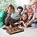 Juegoal Shut The Box Wooden Board Dice Game with 12 Numbers and Lid for Kids Adults Families, 2 Players and Up