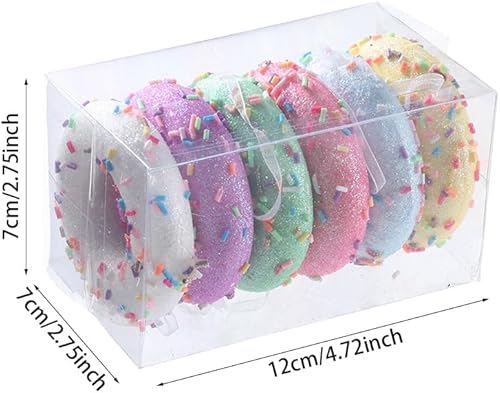 Miniatura 4 de Adornos de Navidad para cupcakes, 6 piezas de espuma de 2.75 pulgadas, adornos surtidos para cupcakes, adornos para árbol de Navidad, mini adornos