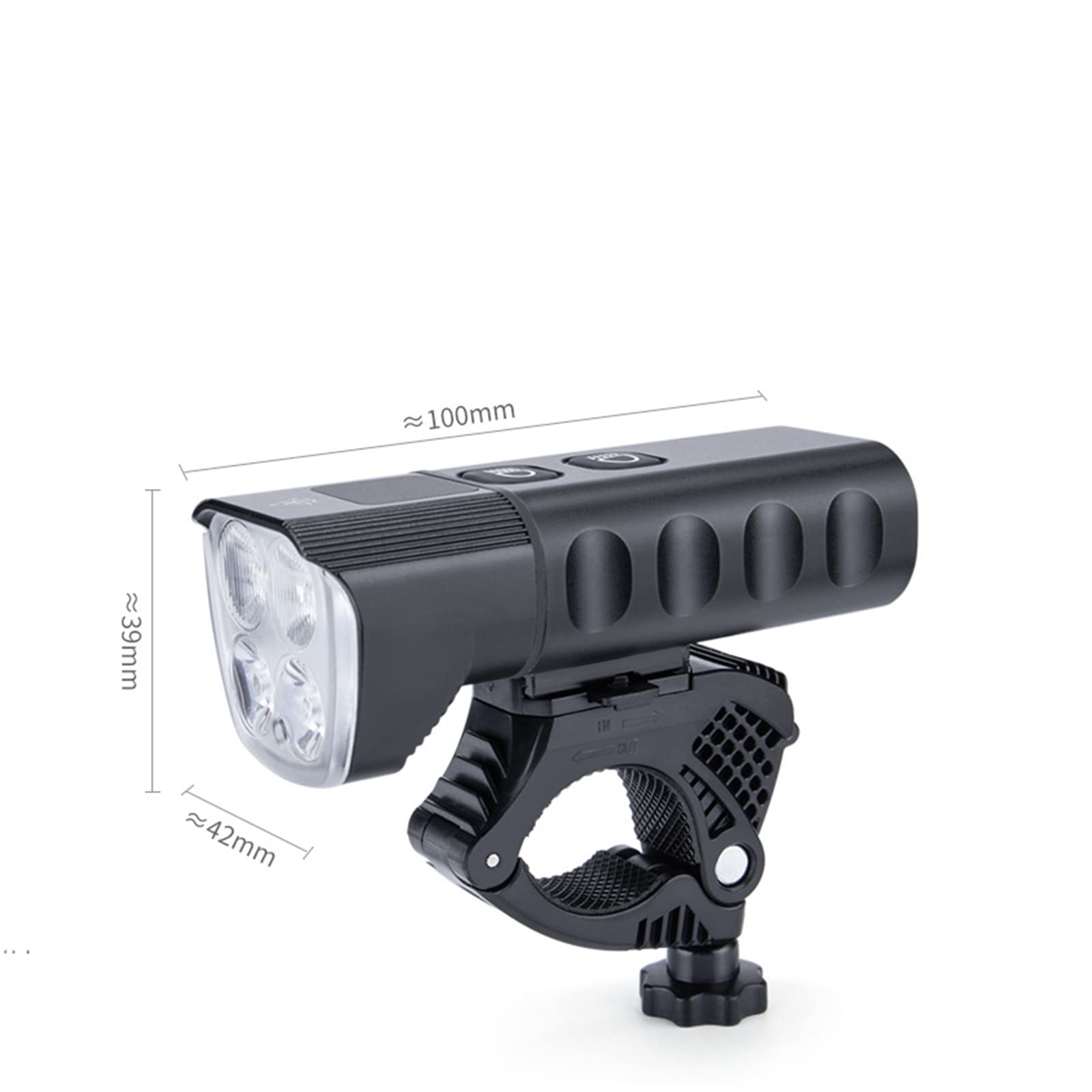 Set di Luci Anteriori per Bicicletta USB Ricaricabile-IP65 Luci Impermeabili, 1600 Lumen 13 modalità di Illuminazione Faro Adatto A Tutte Le Bici da Strada Mountain Bike