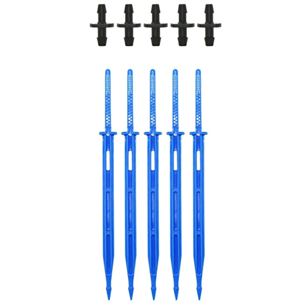 bzcemind 25pcs 3/5mm 4/7mm Arrow Drippers 1/8" 1/4" Drip Spike Elbow Arrow Drop Emitter Potted Irrigation Watering to Root of Plant,1/8×Connector-C