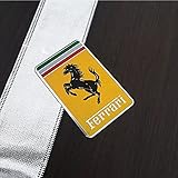 SZJSRD 2pcs Car 3D Metal Stickers for Ferrari 488 Roma F8 GTC4Lusso 458 F430 Californie Portofino F12 Hood Rear Trunk Emblem Stickers Side Door Window Side Styling Accessories,A, normal