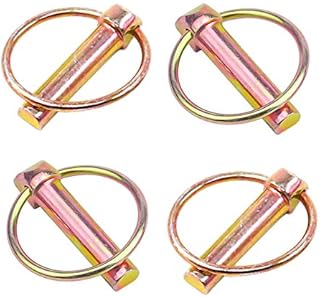 4 Pieces Pin Size 15/32" x 1-3/4" Heavy Duty Linch Pin Lock Pin Clips Tractor Lynch Pin Lynch Pin Fastener Assortment Kit for Farm Tractors Trailers Trucks Mowers Trolley Horsebox