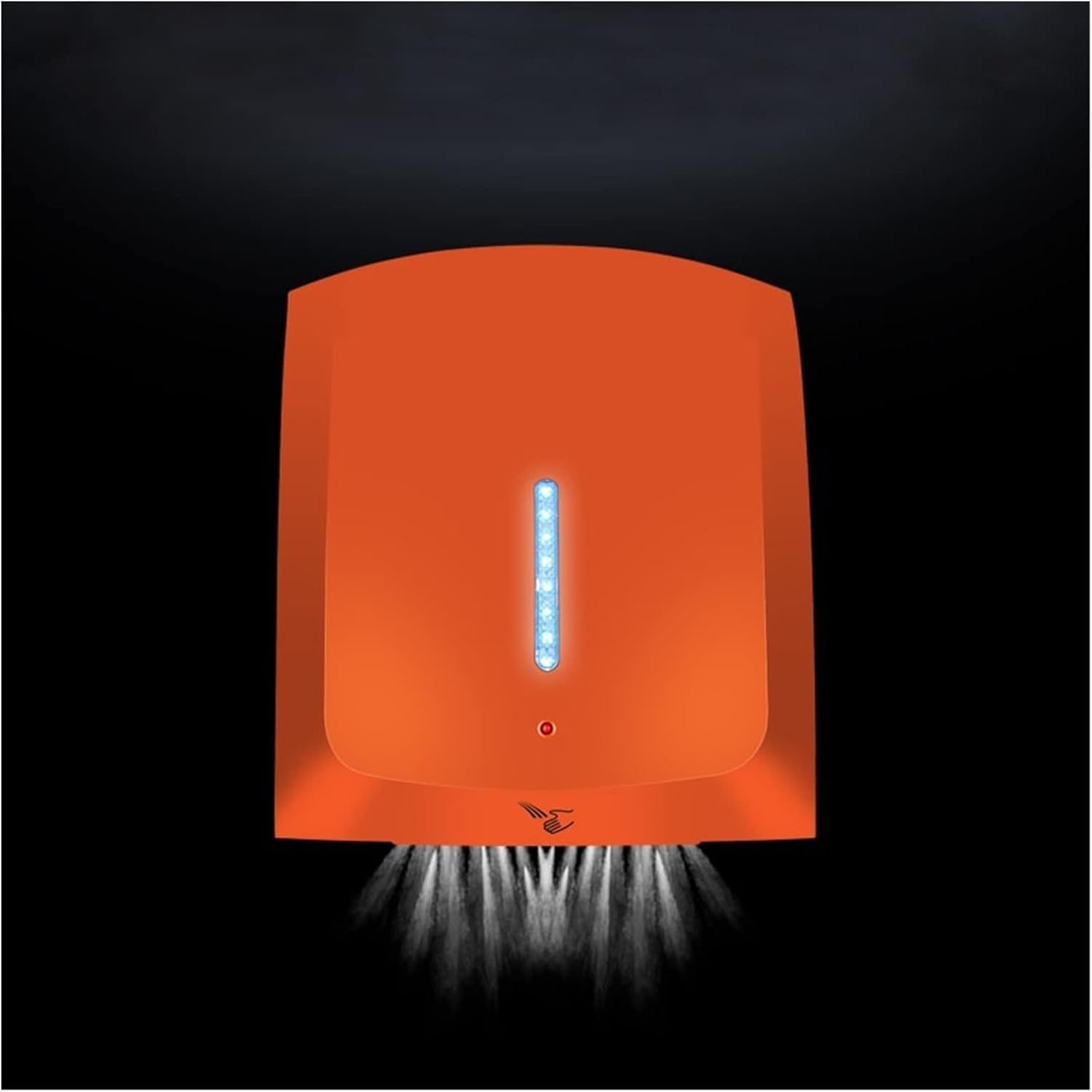 Commercial Hand Dryer, Induction Hotel Household Bathroom Blow The Phone Dry Hands Hand Dryer Hot and Cold Switching Punch-Free Installation(Army Green)