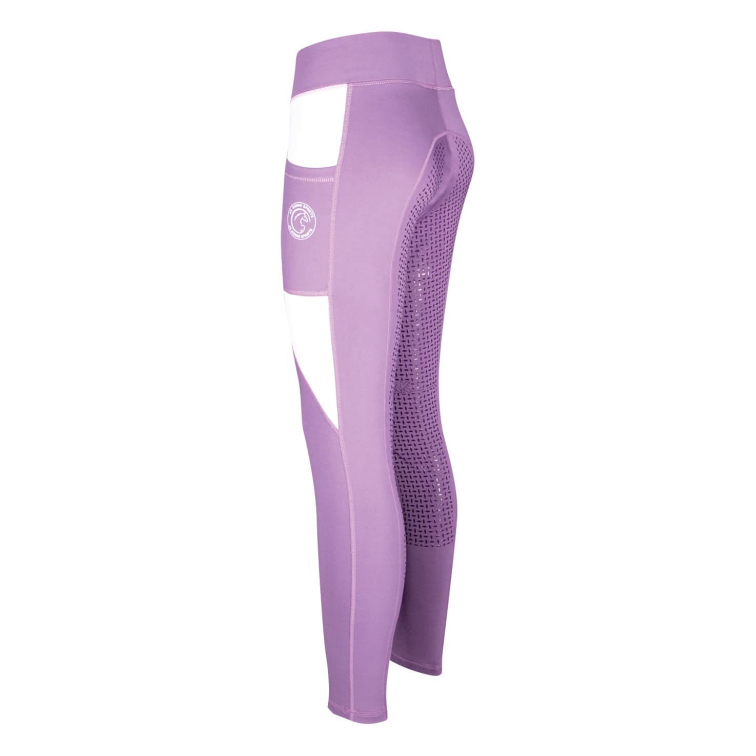 AK Comptec Medias/Leggings/Bragas de equitación de cintura alta transpirable con agarre de silicona AKRS 6059