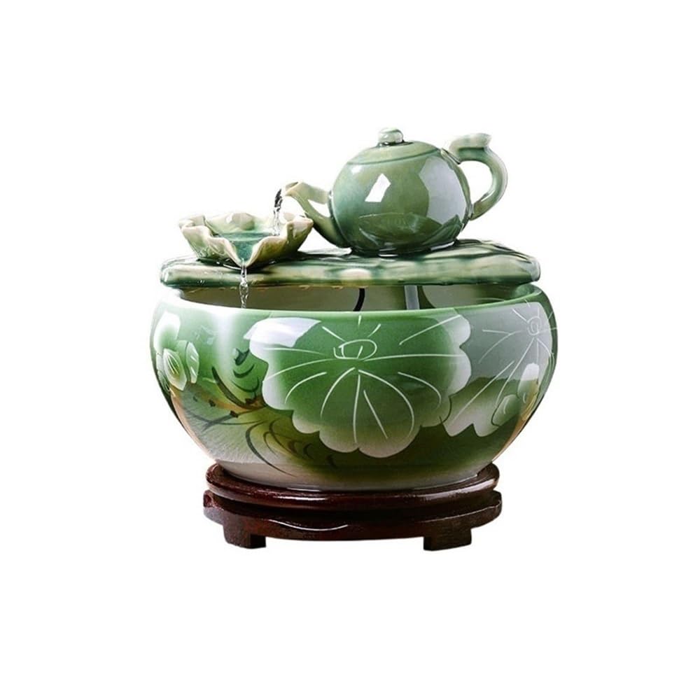 ZTHYSHOZ Tabletop Fountain Waterfall Indoor Water Fountain, Tabletop Waterfall, Desktop Simulation Scenery Decoration(XL)