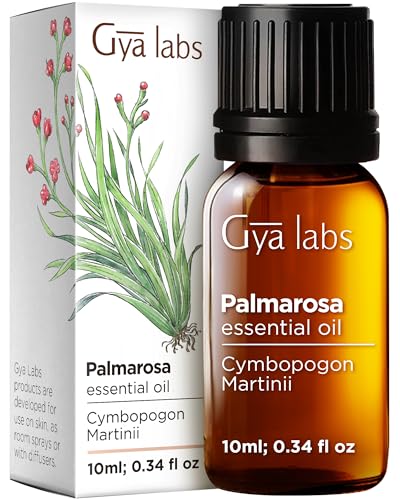 Image of 100% Pure Palmarosa Essential Oil - 0.34 Fl Oz - Palmarosa Oil for Hair, Skin, Diffuser, Aromatherapy & DIY Candle Making Scent
