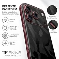 TF Skins iPhone 18 Pro Max Back Only Skin – Shadow Black – Ansicht 2