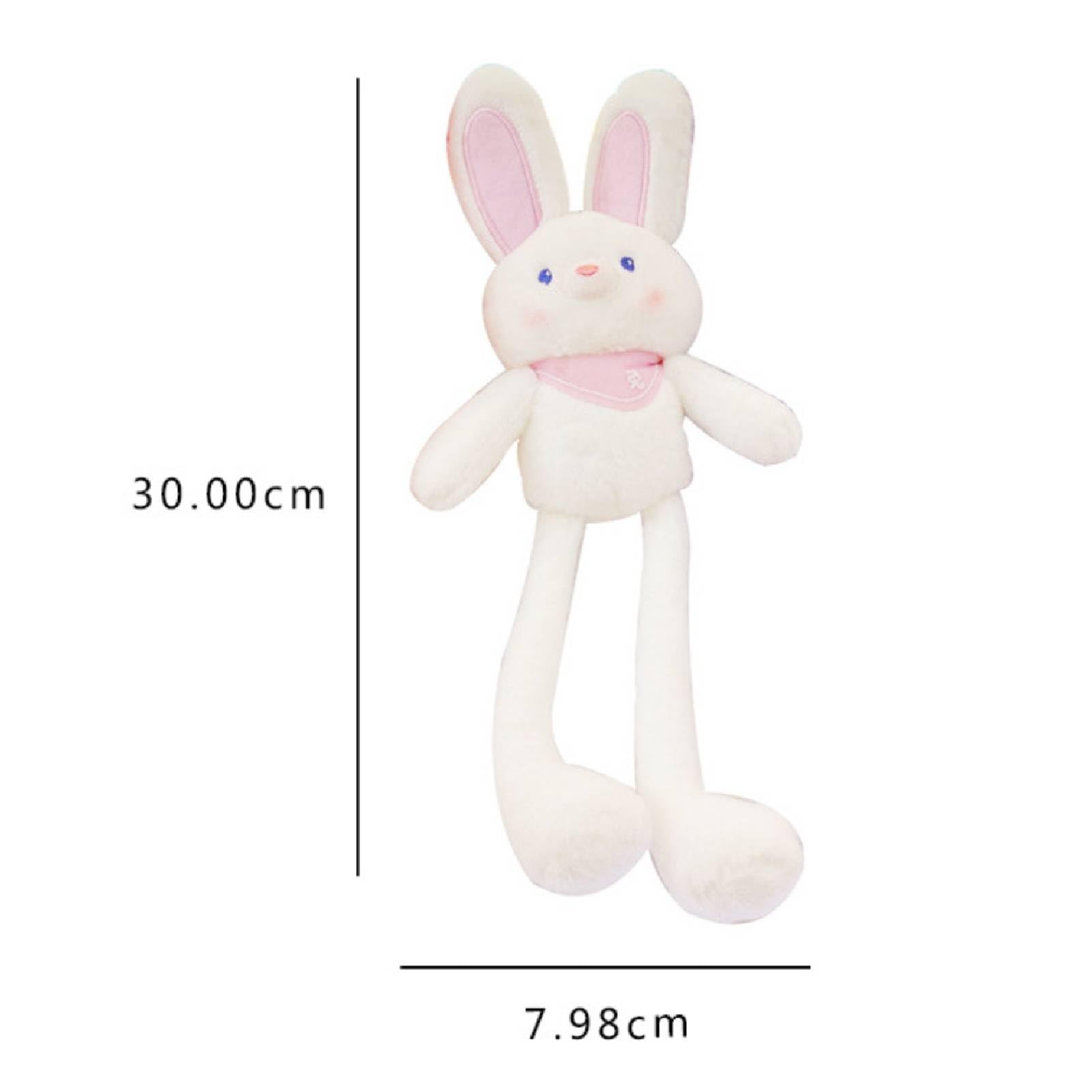 Peluche a forma di coniglio estraibile, divertente giocattolo interattivo a forma di coniglio con orecchie e zampe estraibili, giocattoli a forma di coniglio pasquale estraibile (D)
