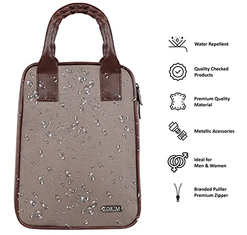 Image of LOREM Blue Color Picnic,Travel, Lunch, Tiffin, Storage Bag Leakproof Hot /Cold for Girls Boys Men Women Unisex, Office, College & School