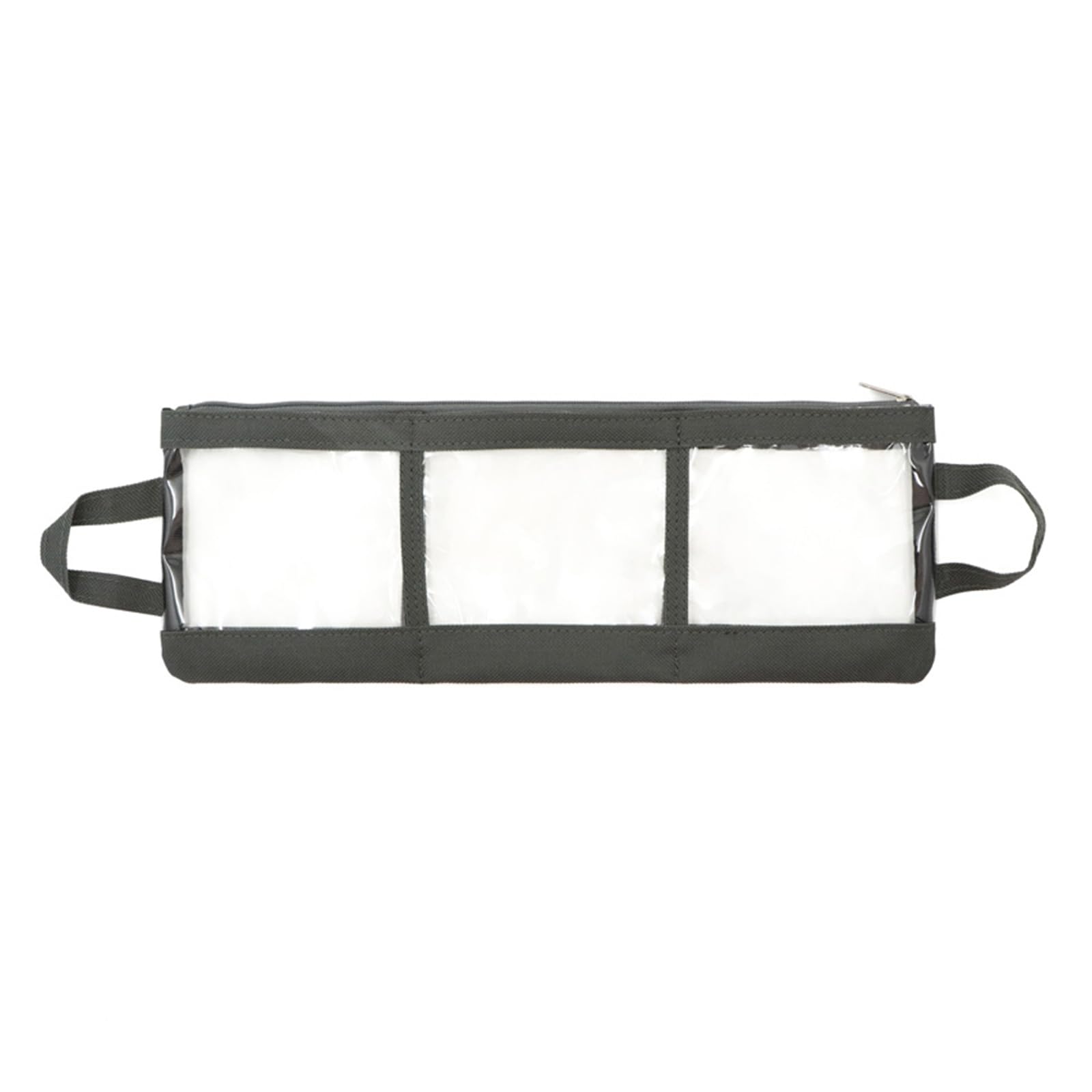 Geavonyg Portable Travel Jewelry Bag Clear Thick PU Featuring Multiple Sections Waterproof Organizers for Daily Use PU
