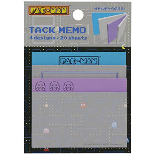 サンスター文具 パックマン ブロック付箋 ブラック S2829029