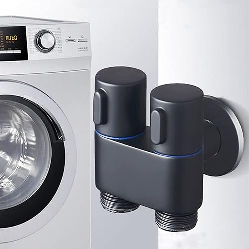 Miniatura 5 de Válvula de control doble de 1 en 2 salidas, grifo de baño 2023, válvula de control de doble manija universal 1 en 2 salidas lavadora y grifo de