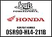 HONDA PIONEER 1000 5P FABRIC REAR DOORS BLACK 0SR90-HL4-211B