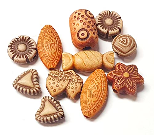 220 pezzi (100 g) di perle di plastica anticata