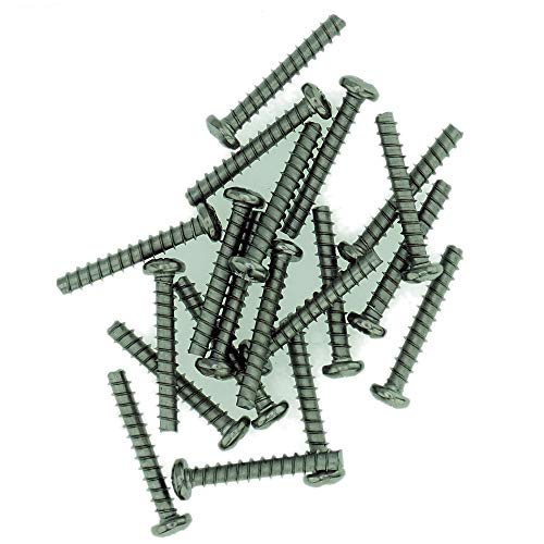 Image of D3.5 (3.5mm x 8mm) Pozi Pan Screws for Plastic (Trilobular) - Stainless Steel (A2) (Pack of 20)