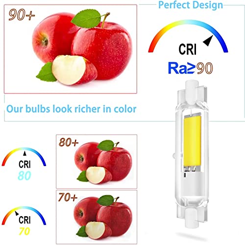 Wangdahua R7S LED 78mm Lampadine Dimmerabili, 10W