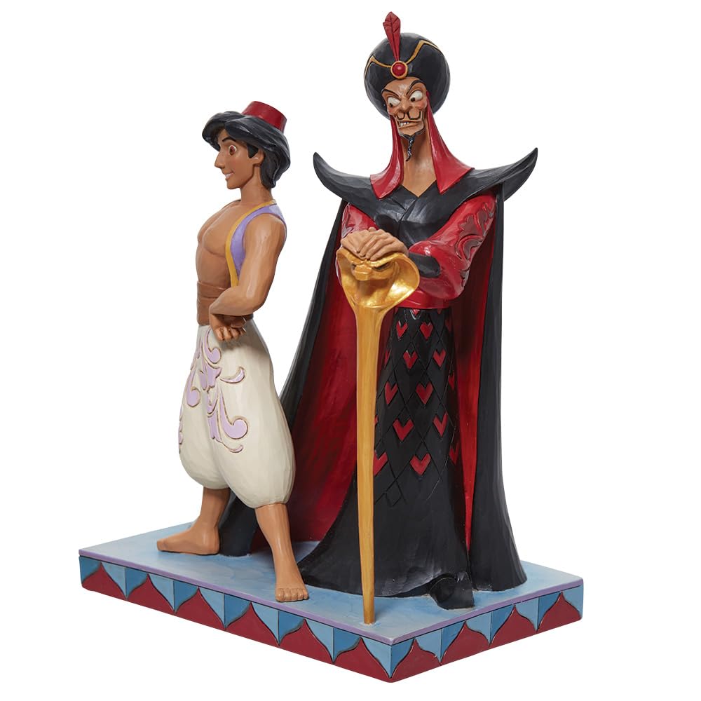 Enesco Disney Traditions 6011927 - Figura Decorativa de Aladdin & Jafar Good Vs. Evil