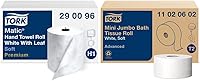 Vista 15 de Tork Matic - Rollo de toalla de mano suave color blanco H1, avanzado, de alta absorción, 6 rollos x 900 pies, 290095