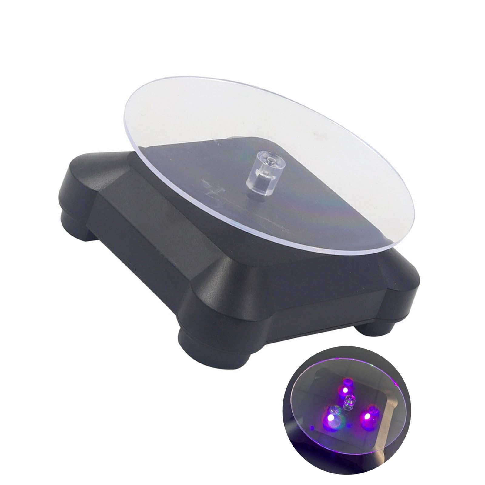 Msioytog Turntable Stand Model Figure Display Holder for Presenting and Souvenirs Organization Accessory Rotating Stand