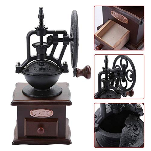 DONDOW Kaffeemühle, Hand Coffee Bean Grinder Handmühle Pfeffer Spice Startseite Schleifmaschine Bohnen Bowl Design… – Bild 5