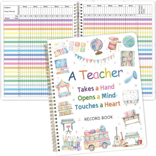 Carnet de notes pour enseignants spirale pastel 21,6x27,9 cm