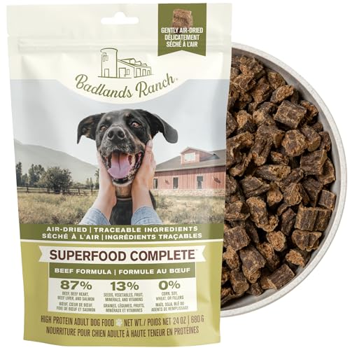 Superfood Complete, Air-Dried Adult Dog Food - High Protein, Zero Fillers, BADLANDS RANCH Superfood Nutrition by Katherine Heigl (680 Grams, Beef) image 2