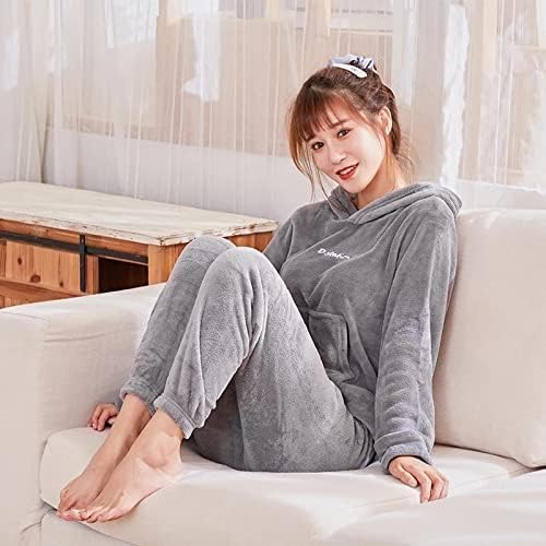 Image of GEIFA Women Cold-weather polyester wear hooded tracksuit Soft fabric women stylish cord set for women winter wear Pack of 1