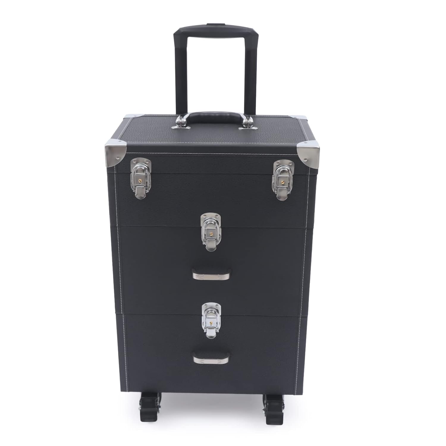 Cbhfmljd 3-Tier Rolling Makeup Train Case Nail Polish Storage Box Organizer Travel Cosmetic Train Cases Salon Makeup Trans... - Review, Price and Buying Guide