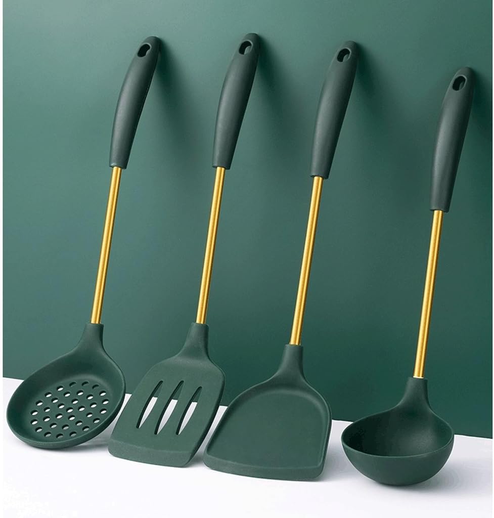 Silicone Shovel Spatula Noodle Soup Spoon Handle Cooking Utensils Cookware Kitchen Tools