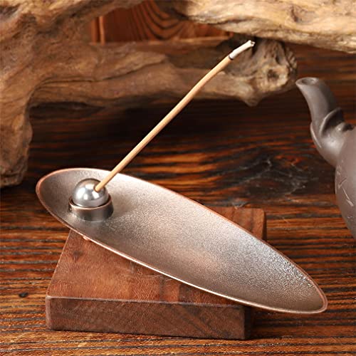 Fkog Bronze Metal Incense Holder, Incense Holder For Sticks Incense Stick Burner With Ash Catcher For Yoga Meditation Aromatcherapy (Bronze-2) #TOP5