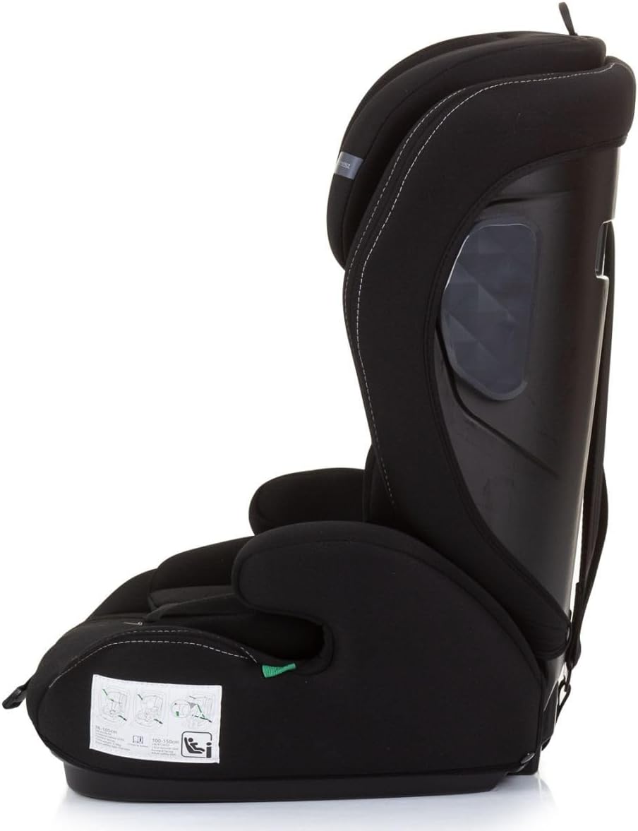 Seite view of the Chipolino Icon i-Size car seat, illustrating its ergonomic design and side protection.
