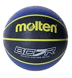 Molten BC7R2-KB - Pallone da basket, colore: blu, nero e verde, taglia 7