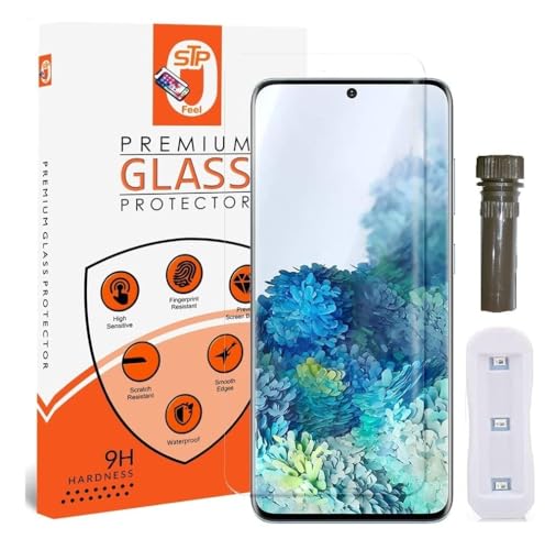 Image of UV Advanced Tempered Glass Screen Protector Guard Compatible For Oppo Reno 5 Pro 5G (6.55 Inch, Pack of 1) Full Adhesive UV Curved Case Friendly HD Clarity